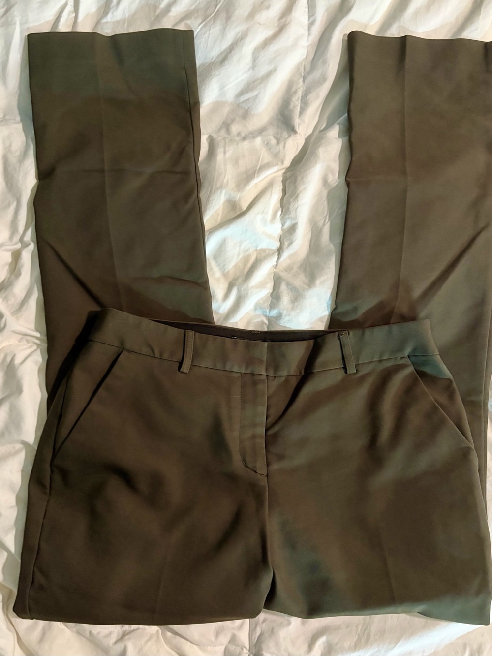 Express Columnist Olive Green Women's Dress Pants